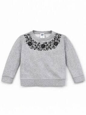 Old Navy Baby Girl French Terry Crewneck Sweatshirt 3-6M